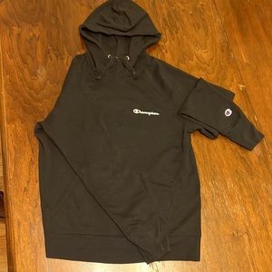champion hoodie (black) small